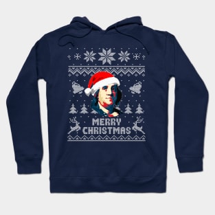 Benjamin Franklin Merry Christmas Hoodie